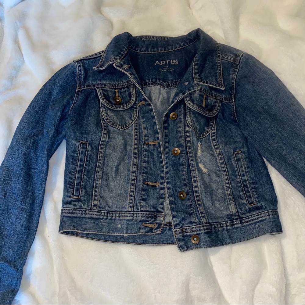 Denim jacket-lightly distressed